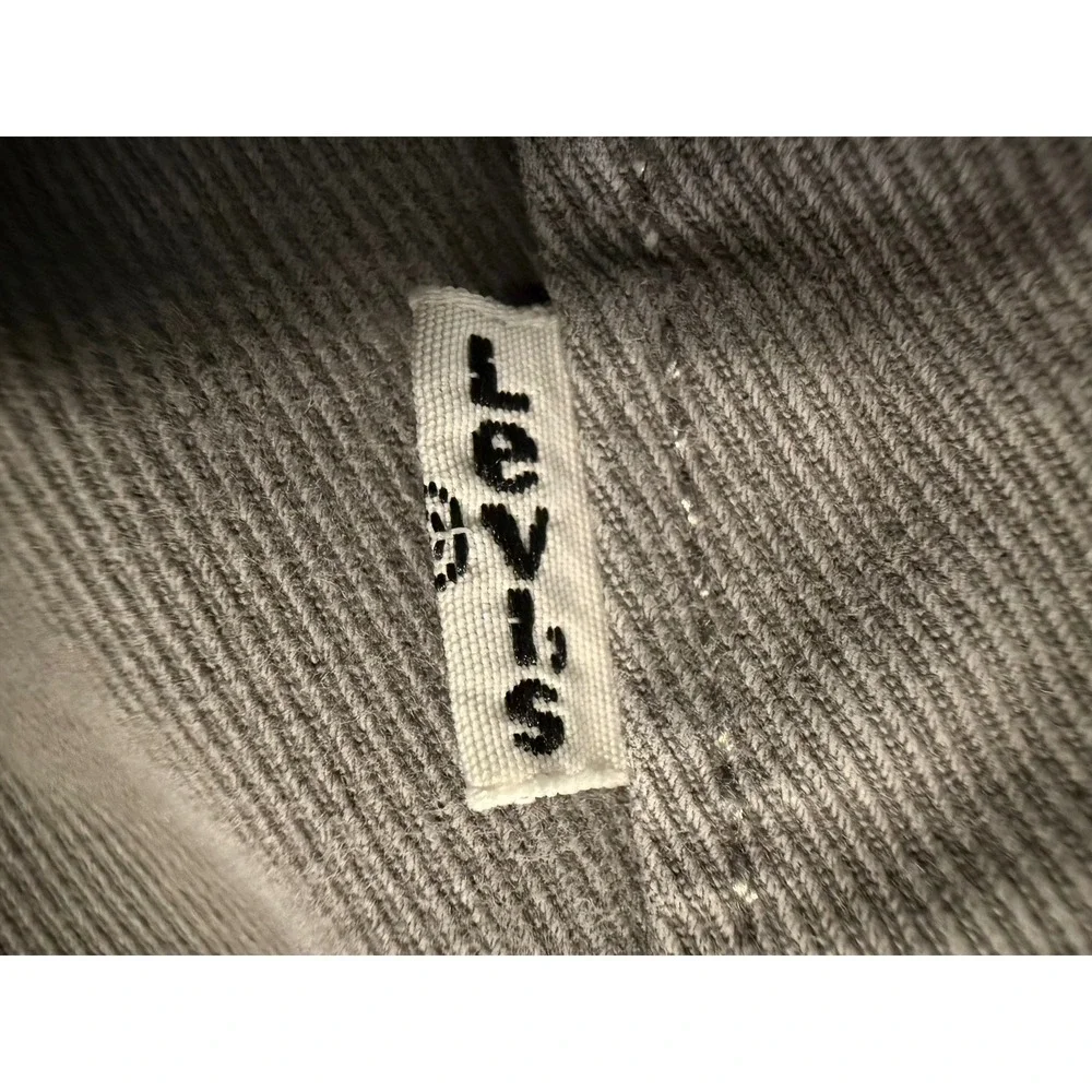 Levi's 502 Regular Taper Pants Mens 36x32 Grey White Tab Stretch Twill Chino